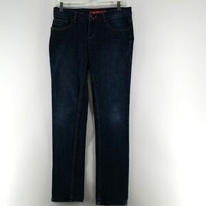 Vibe Jeans Women's Size 30 Blue Denim Full Zip Button Closure 5 Pocket Skinny